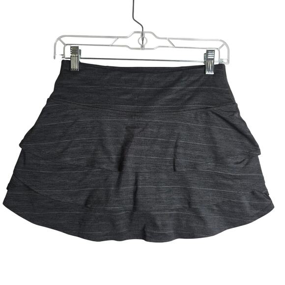 Athleta High Rise SzSm Swagger Skirt/Skort-Iron Gray layeredskort Active Running - Picture 1 of 11